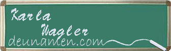 Karla Wagler Visitenkarte